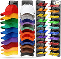 Hat Organizer for Baseball Caps, 2 Pack Hat Rack for Wall Door Closet Hold Up to 20 Hats, Spring Clip Hat Holder On Wall, Wall Mounted Hat Rack for Door Closet Bedroom (Adhesive or Screw Mount)
