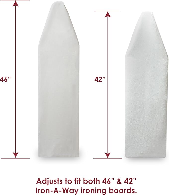 Iron-A-Way/Handi-Press Ironing Board Replacement Cover and Pad, Cool Grey