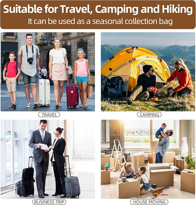Travel Vacuum Storage Bags,6 Pack Carry-On Size Compression Packing Bags for Luggage and Suitcase, Space Saver for Clothes and Clothing Travel 80% Space Saver.