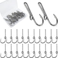 10PCS/20PCS Fishing Hook Hat Pins for Hat,Fish Hook Hat Clip for Hat Tie Clasp Fashion Trend Hat Decoration Gold Balck