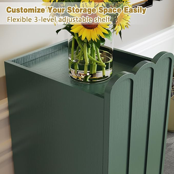 3More Shoe Organizer Cabinet,Entryway Bench with Adjustable Shelves and Cushioned Seat,Unique L-Shaped Bench Cabinet for Entryway, Hallway, Living Room