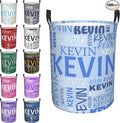 Custom Name Laundry Hamper, Personalized Dirty Clothes Hamper with Name for Bathroom Bedrooms Clothes Storage Organizer, Personalized Gifts for Boys Girls Men Women
