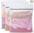 Vivifying Large Mesh Laundry Bags for Washing Machine, 3 Pack 20"x16" Honeycomb Mesh Zipper Wash Bags for Delicates, Sportswear, Underwear & Everyday Clothing, Reusable & Durable Laundry Organizer