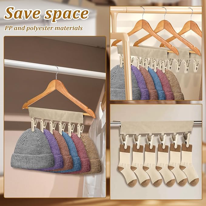 3Pcs Underwear Hanger, Underwear Drying Hanger, Underwear Clip, Peg Hanger, Clothes Drying Clip, Clothes Peg, 6 Clip Practical Underwear Clip for Home