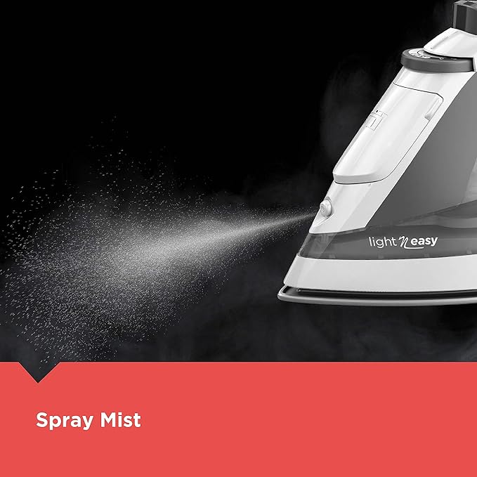 BLACK+DECKER Light ‘N Easy Compact Steam Iron,IR1020S,Stainless Steel Soleplate,Spray Mist,Anti-Drip,Auto Shutoff,(Pack of 4)