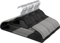 Elama Home Cloths Hanger, Non-Slip, 50 Piece Set (ELH-006-BKGR)
