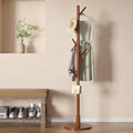 VECELO Coat Rack Freestanding, Entryway Hanger Stand, Umbrella Holder