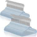 Casafield 100 Velvet Baby Hangers - 11" Size for Infant & Toddler Clothes - Light Blue