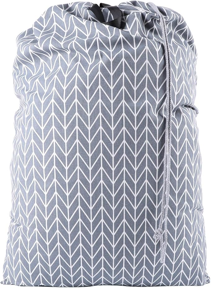SWISSELITE Laundry Bag with Handle and Drawstring, Large Heavy Duty Laundry Bag, 28 x 40 Inches Travel Dirty Clothes Bag for Laundromat and Household