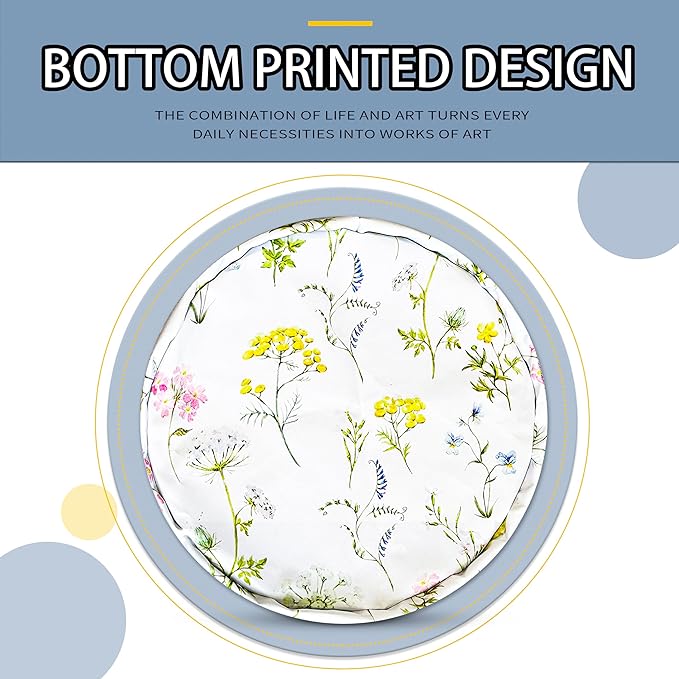 Colorful Flowers Laundry Basket Floral Foldable Oxford Cloth Funny Tote Bag Laundry Hamper Clothes Storage Bucket Toy Organizer For Bathroom/Laundry Storage/Bedroom 18.9x16.5 In Gift