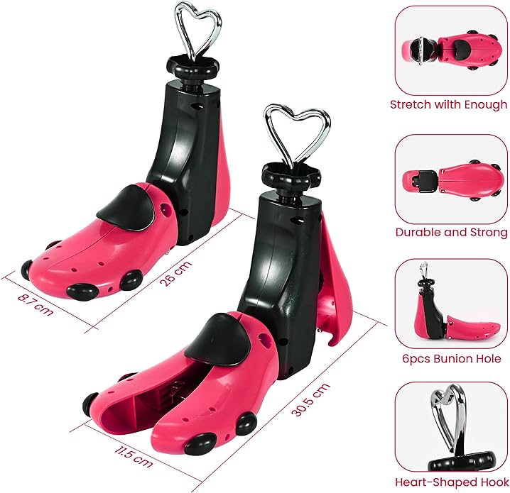 Shoe Stretcher For Women Men,Boot Stretcher Women Men,Shoe Expander Widener Stretch Length Width