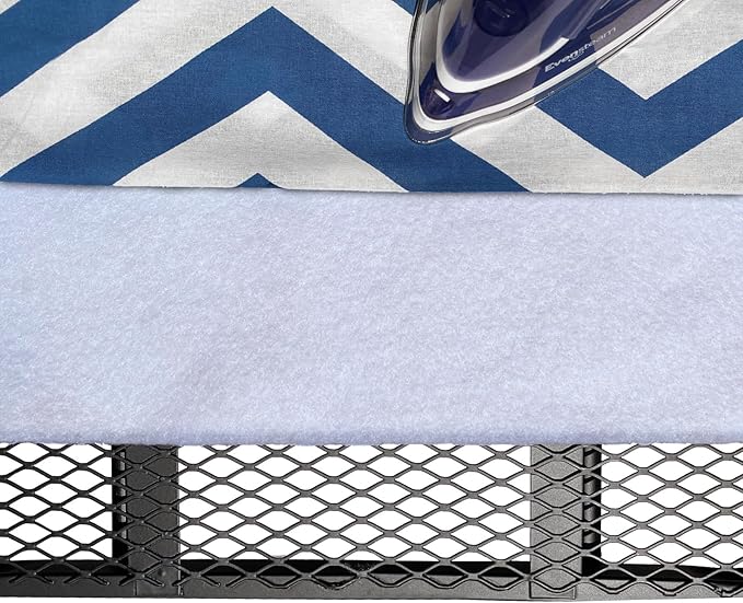 Premium Felt Underlay Ironing Board Padding with Thick White Polyester Felt Pad, Cut to Size Fits XL Ironing Board & Other Extra Wide Boards(15" x 54")