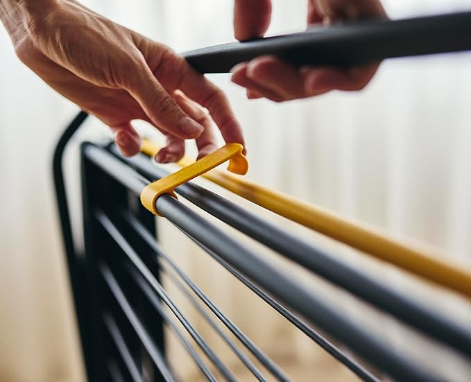 Joseph Joseph AirFrame Max Drying Rack, 70 ft Capacity, Large Folding Clothes Airer with Long Garment Rails