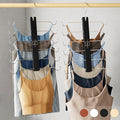 MORALVE European Beechwood Tank Top Hangers with 360° Swivel Hook - 2 Pack Space Saving Sports Bra and Cami Hanger for Closet - Hanging Tank Top and Bra Organizer for Space Saving Closet Organization