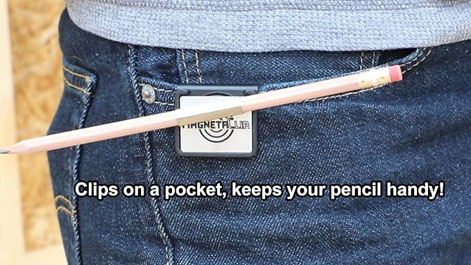 Magnetic Hat Clip Pencil Holder With Strong Magnetic Clip For Standard Pencils and Carpenter Pencils (1)