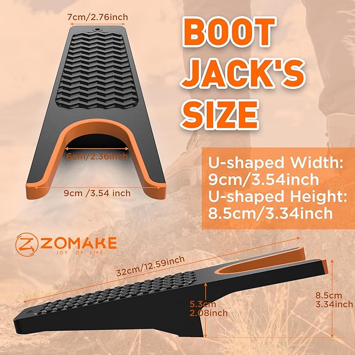 ZOMAKE Boot Jack,Boot Remover for Cowboy Boots,Boot Puller Boot Take Off Helper Boot Removal Tool for Men,Shoe Remover Helper