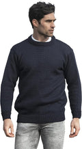 Aran Crafts Plain Crew Neck Sweater (100% Wool)