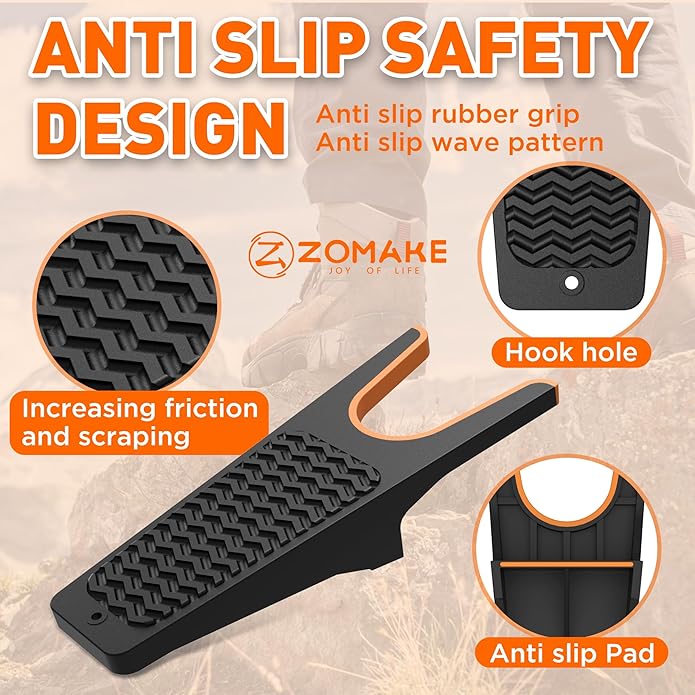 ZOMAKE Boot Jack,Boot Remover for Cowboy Boots,Boot Puller Boot Take Off Helper Boot Removal Tool for Men,Shoe Remover Helper