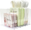 Gift Bag Storage Organizer, Acrylic Clear Shopping Bag Organizer, Adjustable Shelf Divider Bag Organizer for Small Closet, 1 Pack