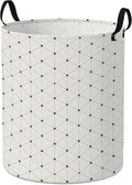 Laundry Hamper for Bedroom,Dirty Clothes Basket,Laundry Basket with Handles,Kids Girls Room Canvas Hamper Bag,Blankets,Towel,Toy Storage Organizer