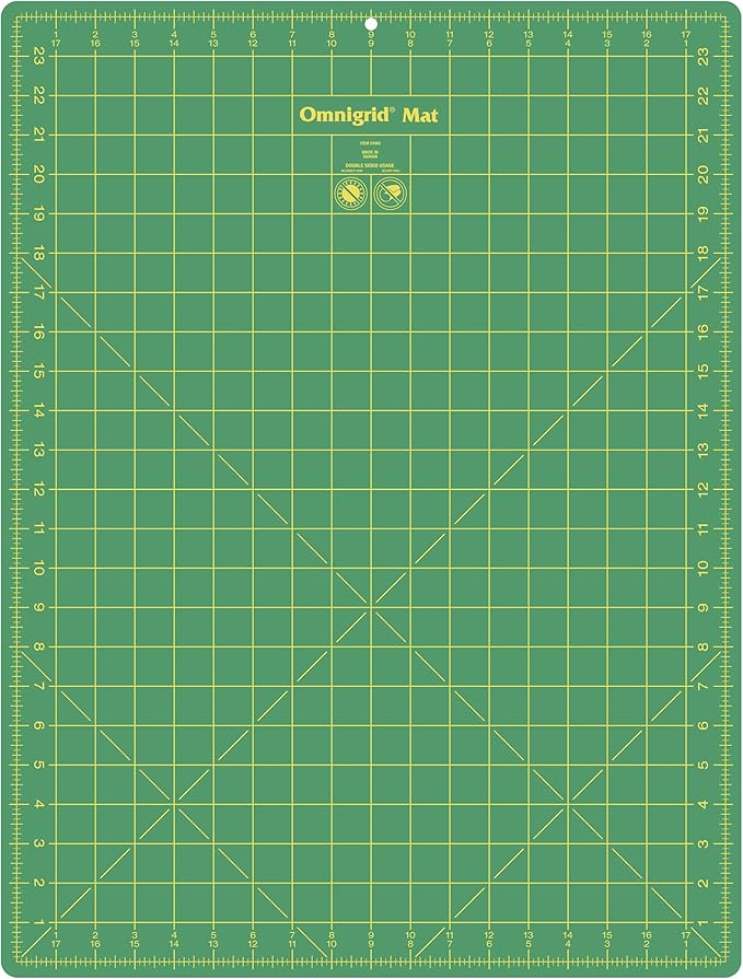 Omnigrid 24WG Gridded Mat, 18 x 24-Inch,green