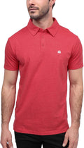 INTO THE AM Polo Shirts for Men - Slim Fit Short Sleeve Collared Shirt S - 4XL Fitted Collar Polos for Work