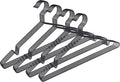 pamo Black Metal Clothes Hangers - 5,10 or 20 Stainless Steel Black Hangers 16.5"- Coated, Scratch- and Rust-Resistant - Space Saving Clothes Hanger