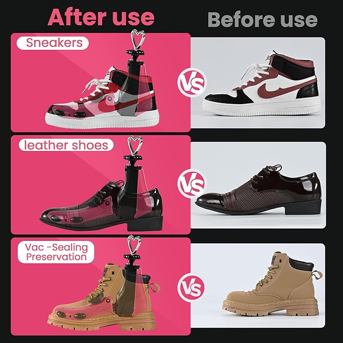 Shoe Stretcher For Women Men,Boot Stretcher Women Men,Shoe Expander Widener Stretch Length Width