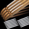 200 Pcs Non Slip Rubber Clothes Hanger Grips Adhesive Clothing Hanger Grip 2.8 x 0.2 Inch Clothes Hanging Accessories with Fins Strips Grippers for Home Stores Use (Clear)