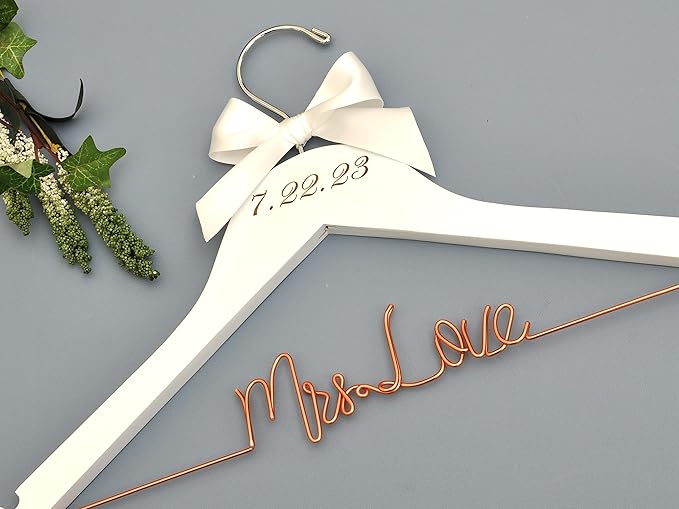 Personalized Bridal Dress Hangers | Bride & Wedding & Bridesmaid Gifts, Mr & Mrs Custom Hangars, Graduation Keepsakes | Doctor/Phd & Professional Career Hangers