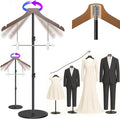 2 Pack T Shirt Stand Display 26-64.7 Inch with Pants Clip, Height Adjustable for Long Short Clothes Dress, Display Mannequin for Store, Closet, Photoshoot, Exhibition, Vendors Shop, Parties(Brown 2)