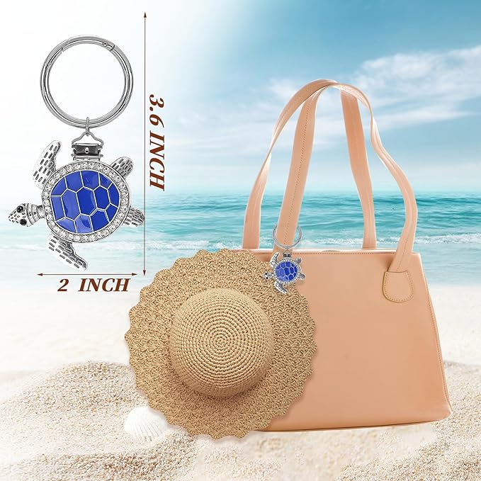 2Pcs Hat Clip for Travel on Bag - Turtle Beach Cruise Essentials Accessory for Handbag Backpack Luggage Purse Travel