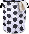 Football Laundry Basket Foldable Oxford Cloth Tote Bag Laundry Hamper Clothes Storage Bucket Organizer For Bathroom/Laundry Storage/Bedroom 19.6x15.7 Inch