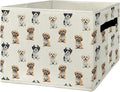 Shih Tzu Gifts Storage Bins & Boxes with Handles, Dog Foldable Basket for Organizing Dog Lovers Owners Women, Shih Tzu Christmas Storage Laundry Hampers for Bedroom Bathroom Clothes Toys Books