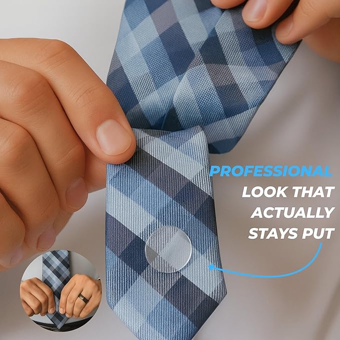 Collar Dots – Adhesive Collar Stays for Dress Shirts & Polos | Stop Floppy & Curling Collars | Easy Stick-On Stiffeners
