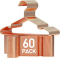 SPECILITE 60 Pack 11.8” Rose Gold Kids Baby Metal Hangers with Notches for Toddler Clothes, Shirt, Children Coats, Infant Dress, Pants, 0.12" Thick Space Saving, Heavy Duty