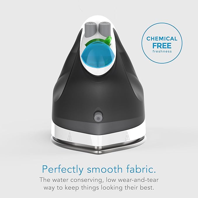 Steamfast SF-760 Portable Cordless Steam Iron, With Carrying Case, Non-Stick Sole Plate, White