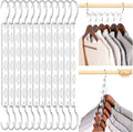HOUSE DAY Closet Organizers and Storage Space Saving Hangers 12 Pack Stainless Steel Magic Hangers Upgraded Sturdy Multiple Hanger in one Space Saver Clothes Hanger College Dorm Room Essentials