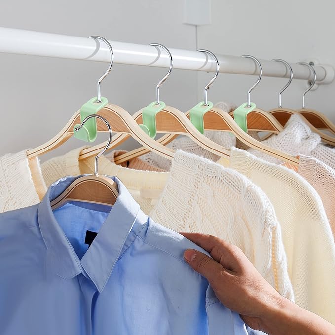Clothes Hanger Connector Hooks Plastic Cascading Hangers Saving Organizer Hanger Hooks for Heavy Duty Clothes Closet(20 Pieces)