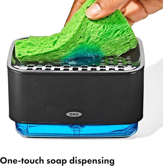 OXO Good Grips Soap Dispensing Sponge Holder - Black