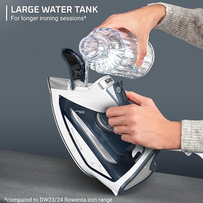 Rowenta Iron Steamer for Clothes,Focus Stainless Steel Soleplate,400 Microsteam Holes,Powerful Steam Iron,Lightweight,Leakproof,1725 Watts,(Pack of 3)
