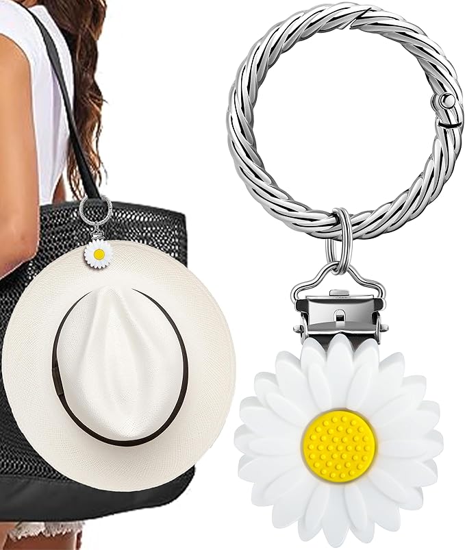 Hat Clip - Hat Holder for Travel on Bag - Silicone Hands Free Hat Clip for Purse Luggage - Protect Hat from Falling