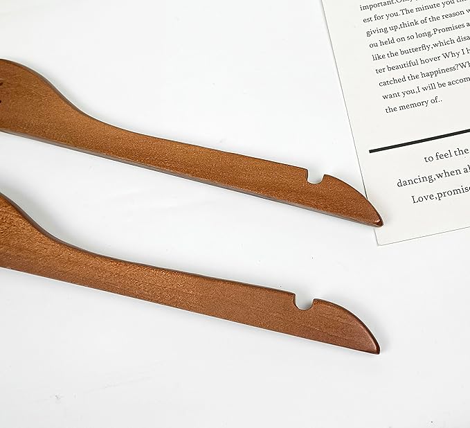 Mr. and Mrs. Wooden Bride Hanger Hangers, Set of 2, (Vintage)