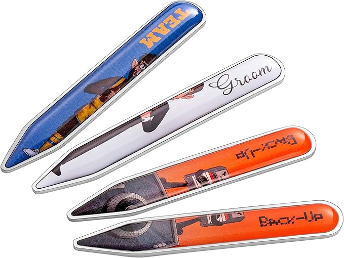 Stainless Steel Collar Stays for Men | Collar Insert Set Made with Surgical Grade Stainless Steel