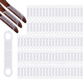 Framendino, 100 Pack Clear Non-Slip Rubber Clothes Hanger Grips Clothing Strips Hanging Accessories