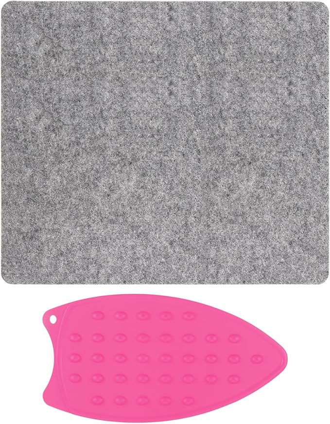 HARFINGTON Wool Pressing Mat 14" x 12" Wool Ironing Pad Sewing Notions for Crafts Quilter Quilting