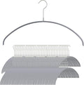 Mawa by Reston Lloyd Euro Series Non-Slip Space Saving Steel Clothes Hanger for Shirts, Dresses, Sweaters, Style 40/P, Silver, Set of 130