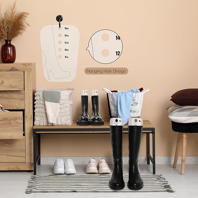 Apoway Boot Shaper Form Inserts, Tall Boot Support, Reusable Shoe Tree Shape Holder for Women and Men