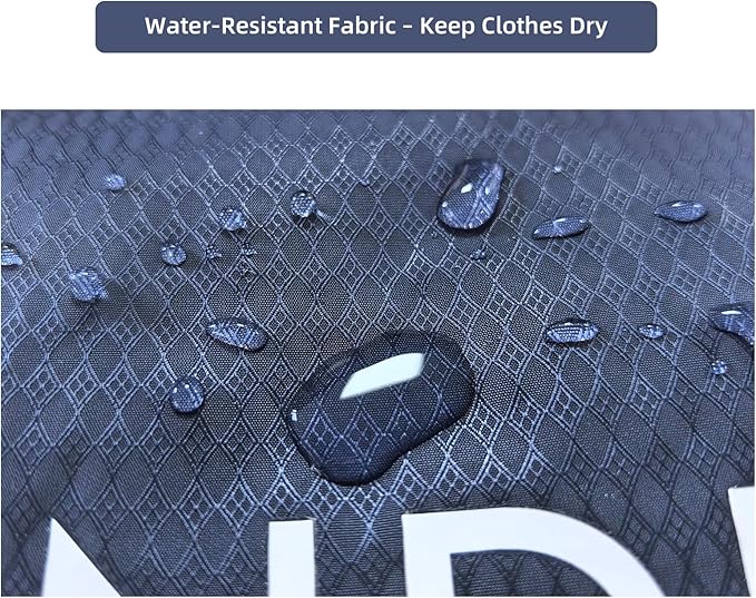 GOGOODA Travel Laundry Bags – Packable & Splash-Resistant Clothes Organizer with Handle | Lightweight, Foldable & Space-Saving for Suitcase, Gym, Beach & Business Trips (Navy Blue & Green)