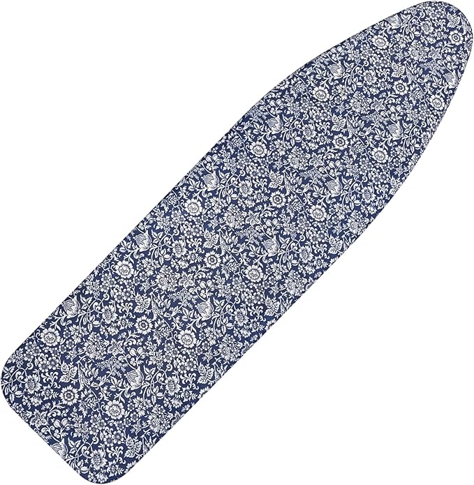 Ironing Board Cover and Pad 15x54 Inch Standard Ironing Board Cover with Elastic Edge and Hook and Loop Fasteners Scorch and Stain Resistant Cotton Ironing Covers with Thick Padding